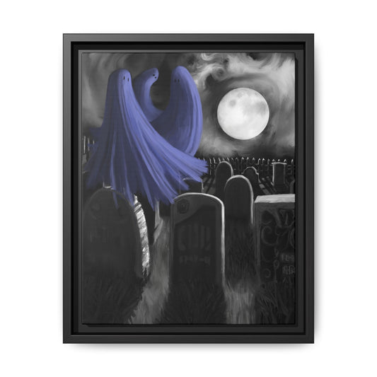 A Dance In The Moonlight Matte Canvas, Framed