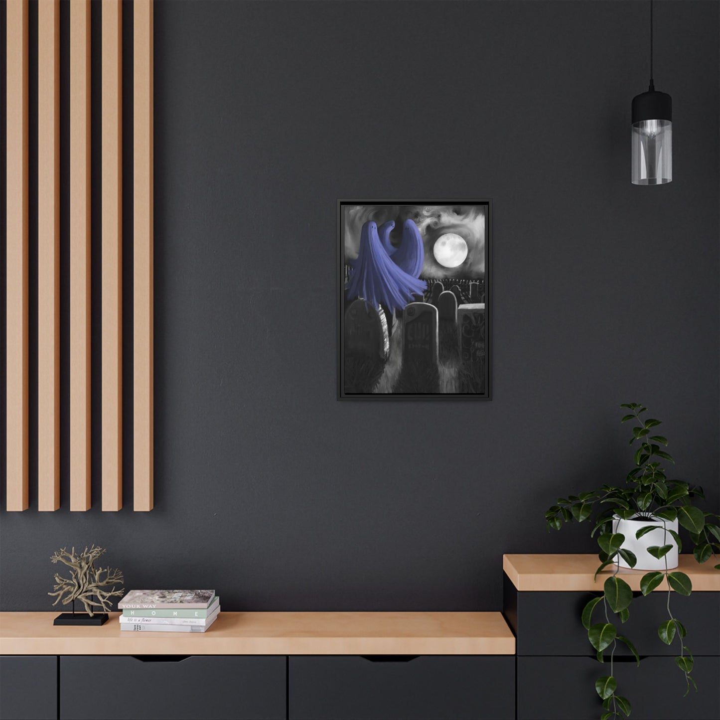 A Dance In The Moonlight Matte Canvas, Framed