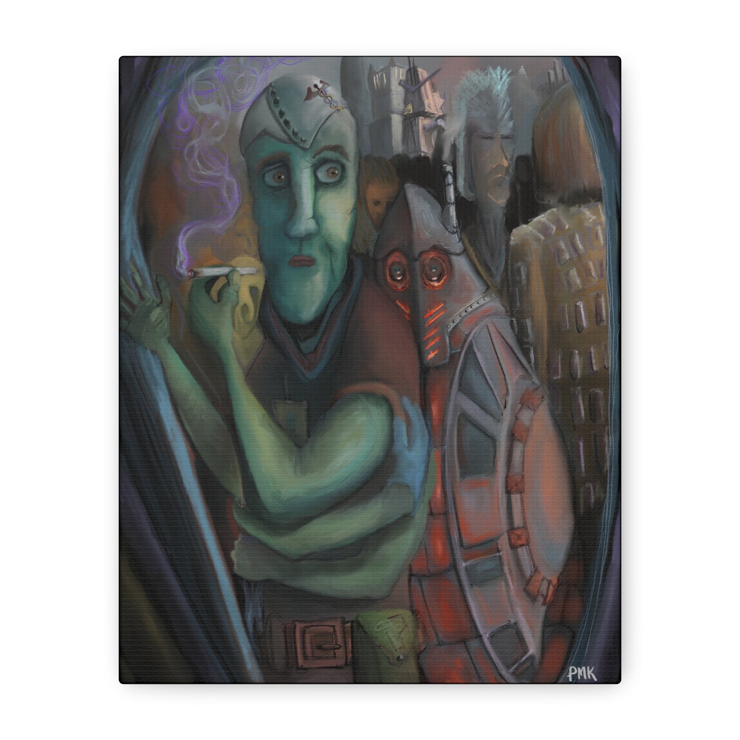 Smoke Break Matte Canvas, Stretched, 1.25"