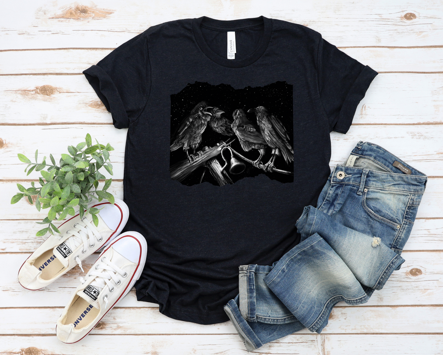 Ravens Muse at the Stars Unisex Jersey Short Sleeve Tee