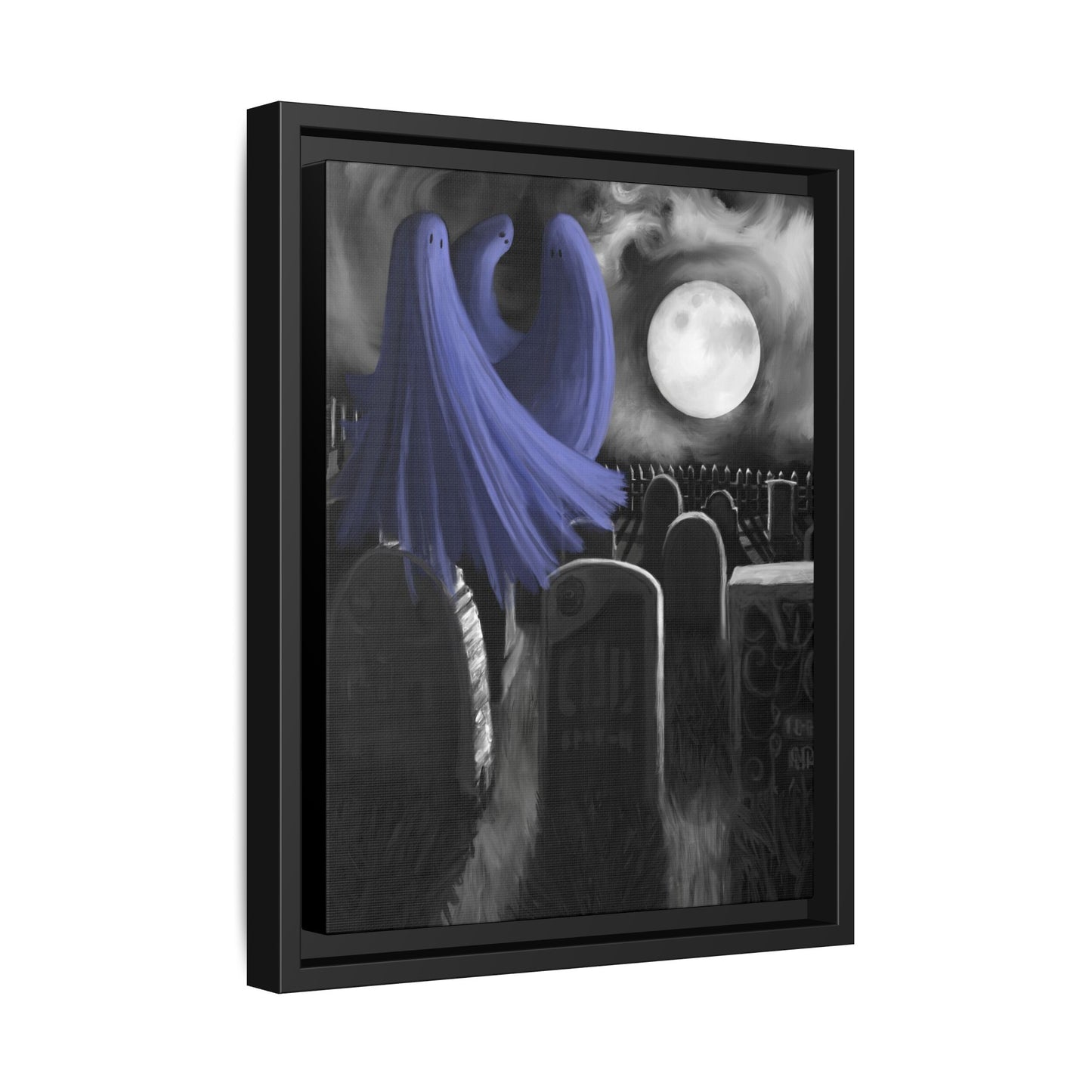 A Dance In The Moonlight Matte Canvas, Framed