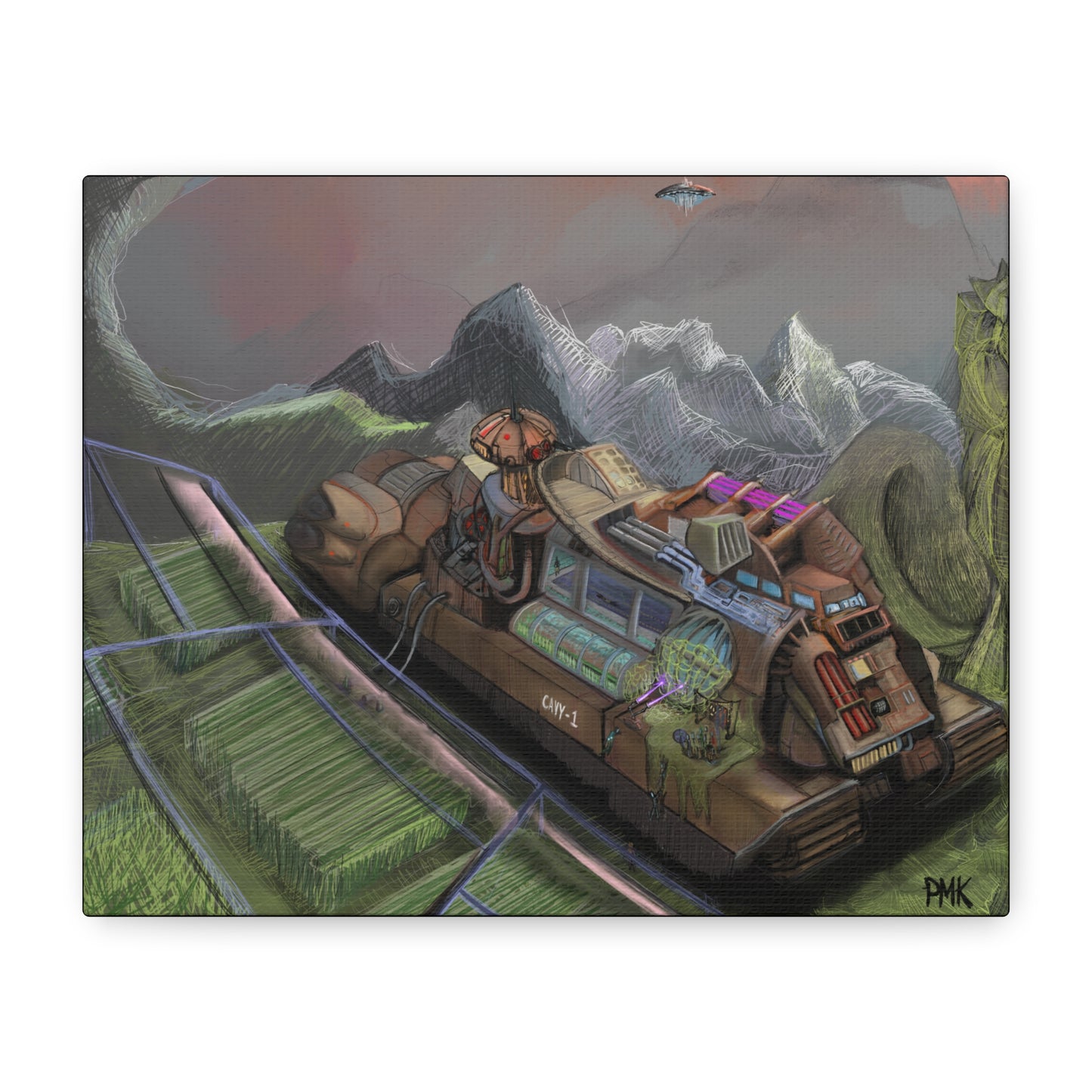 Cavy 1 Mobile Colony Center Matte Canvas, Stretched, 1.25"