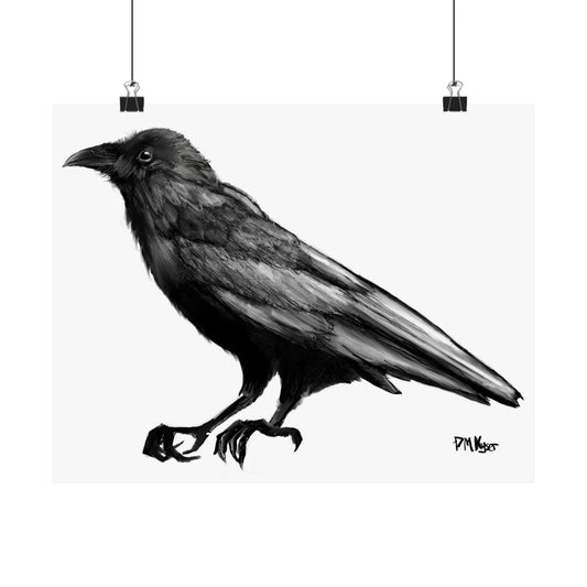 Raven Matte Horizontal Poster