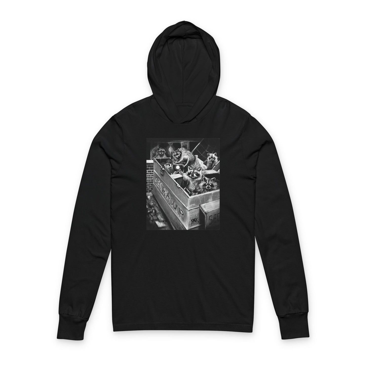 Caught! Unisex Hooded Long Sleeve Tee