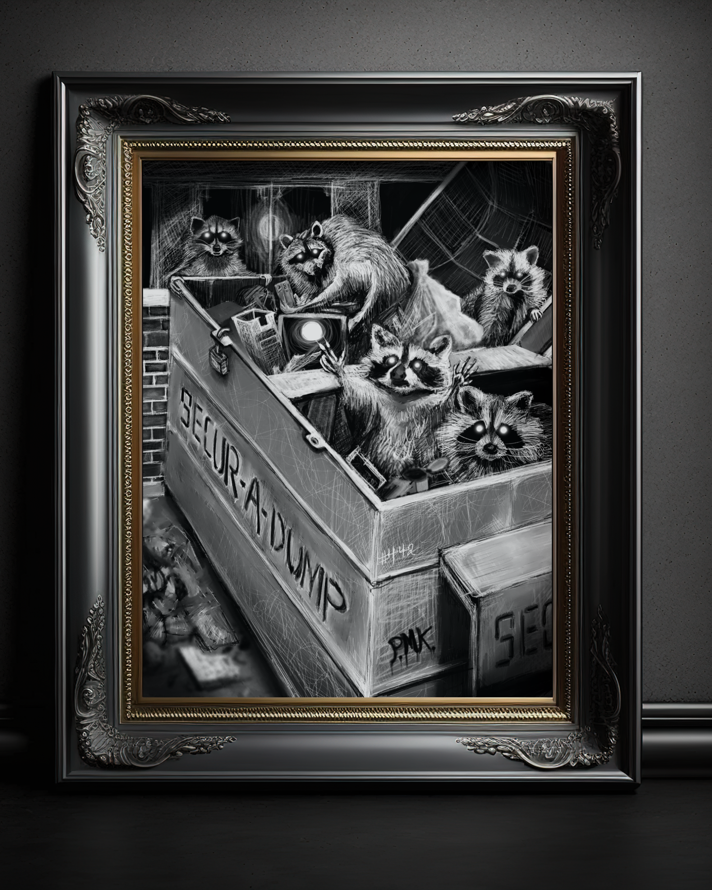 Caught! Art Print