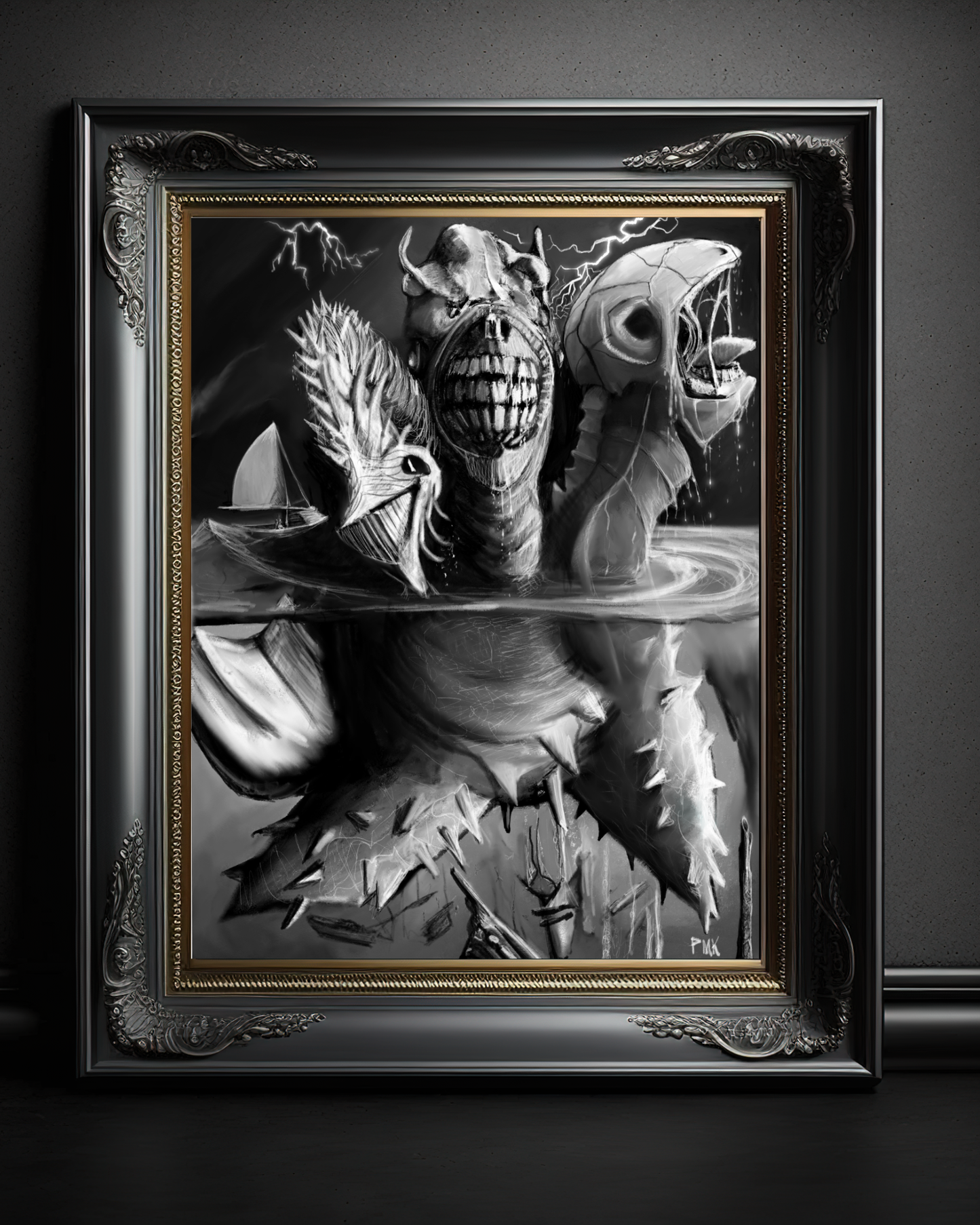 Deep Water Horror Art Print