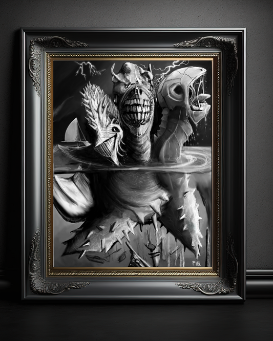 Deep Water Horror Art Print