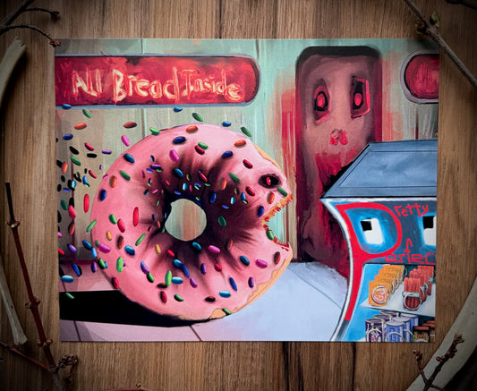 Baaad Donut! Art Print