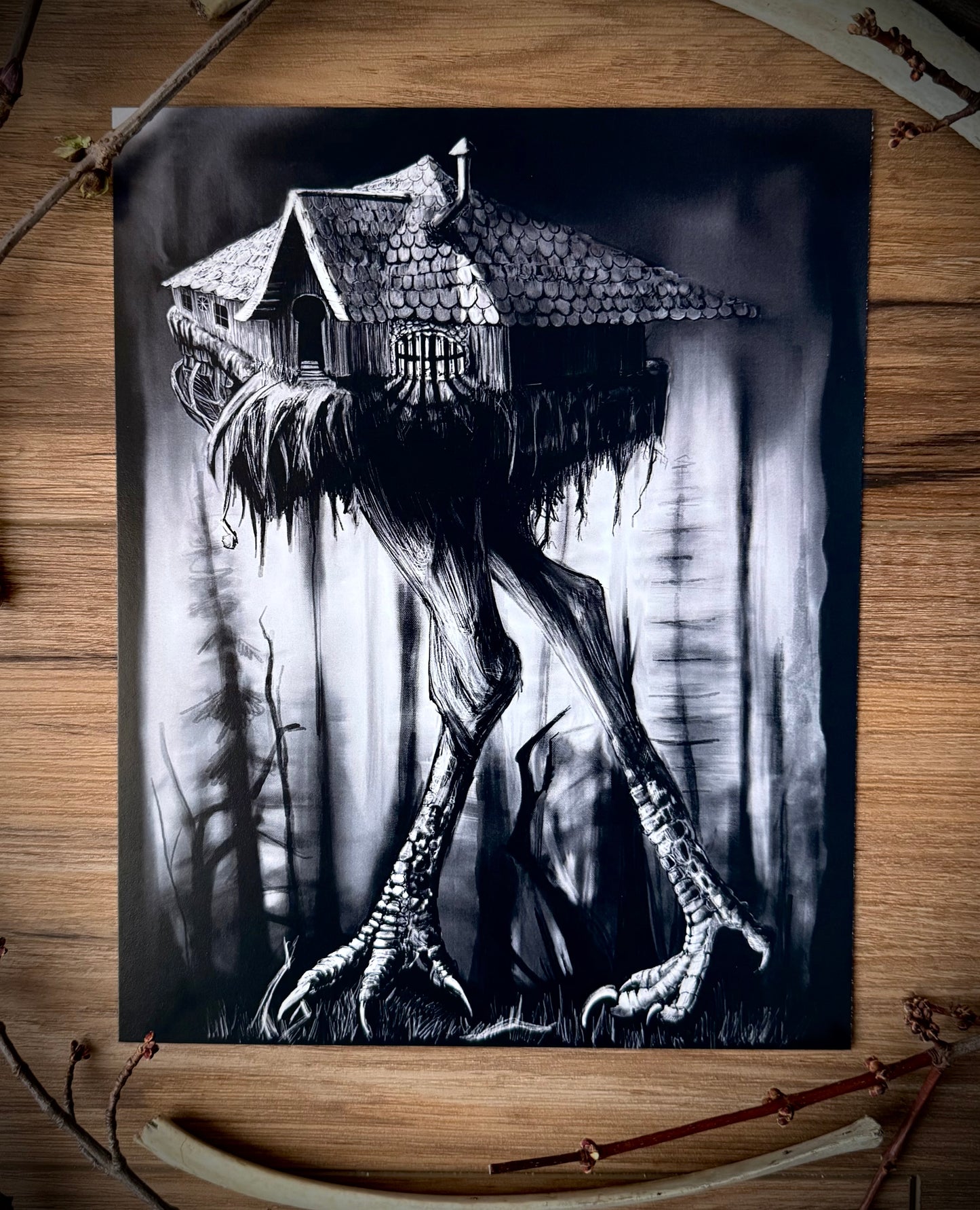 Baba Yaga's Cabin Art Print