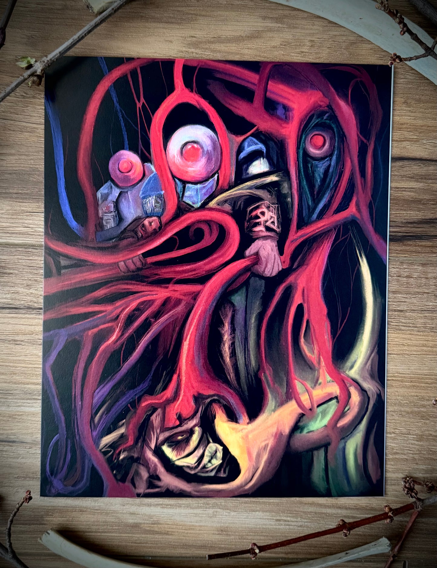 Blood Vessel Harvesters Art Print