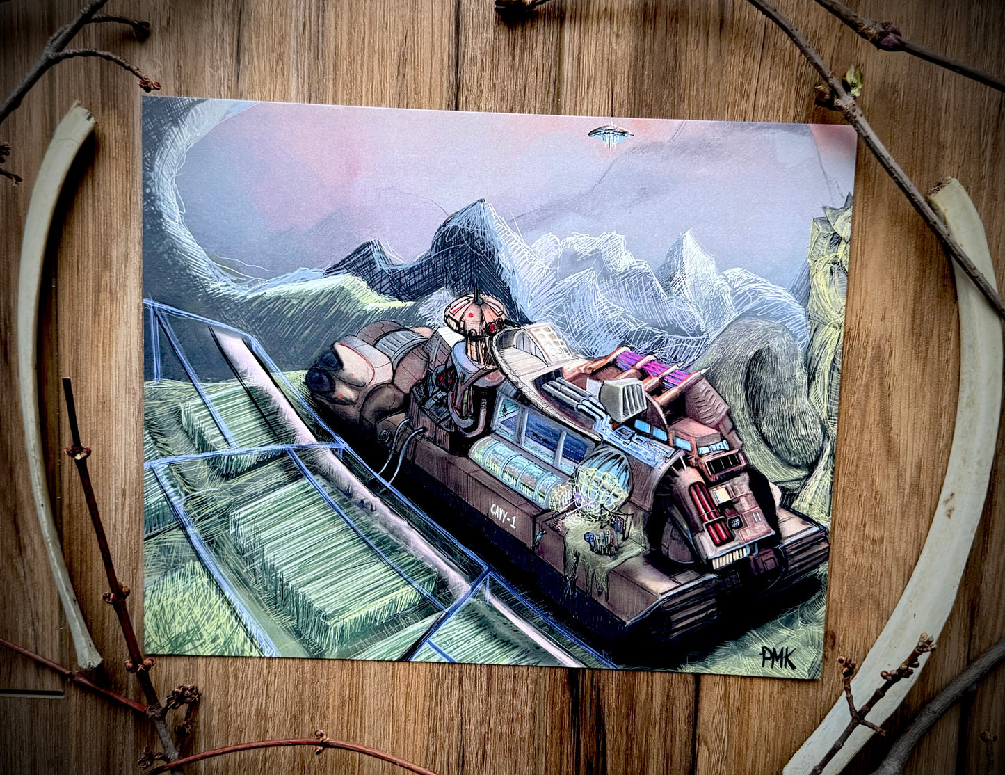 Cavy 1 Mobile Colony Center Art Print