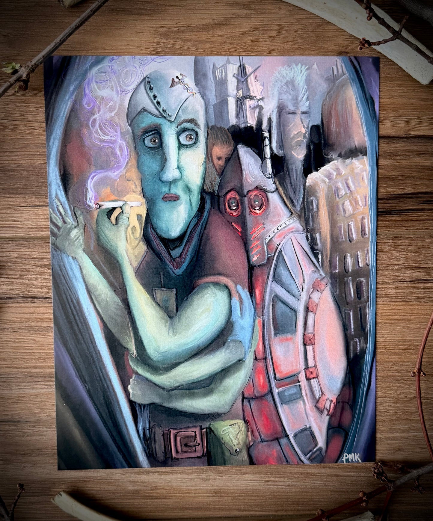 Smoke Break Art Print