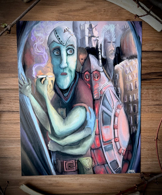 Smoke Break Art Print