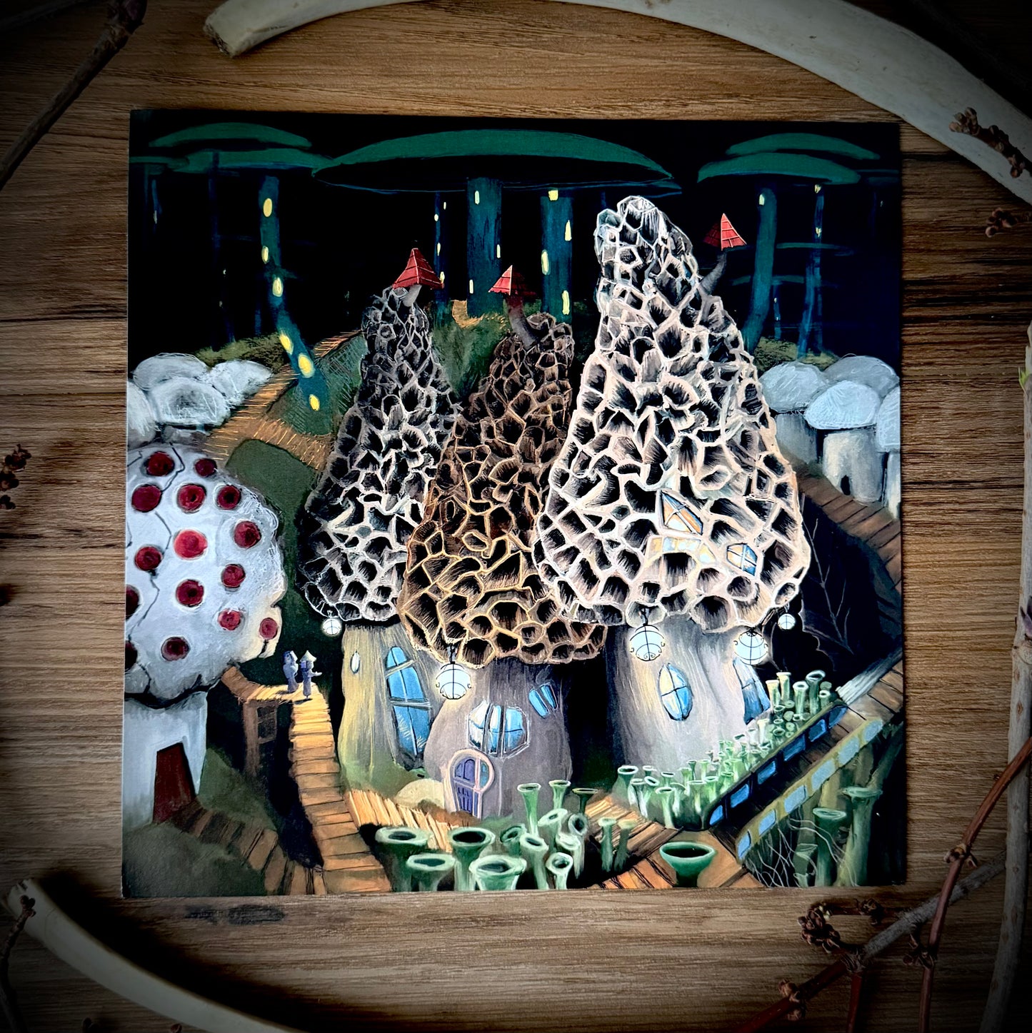 Mushroom City Outskirts Print