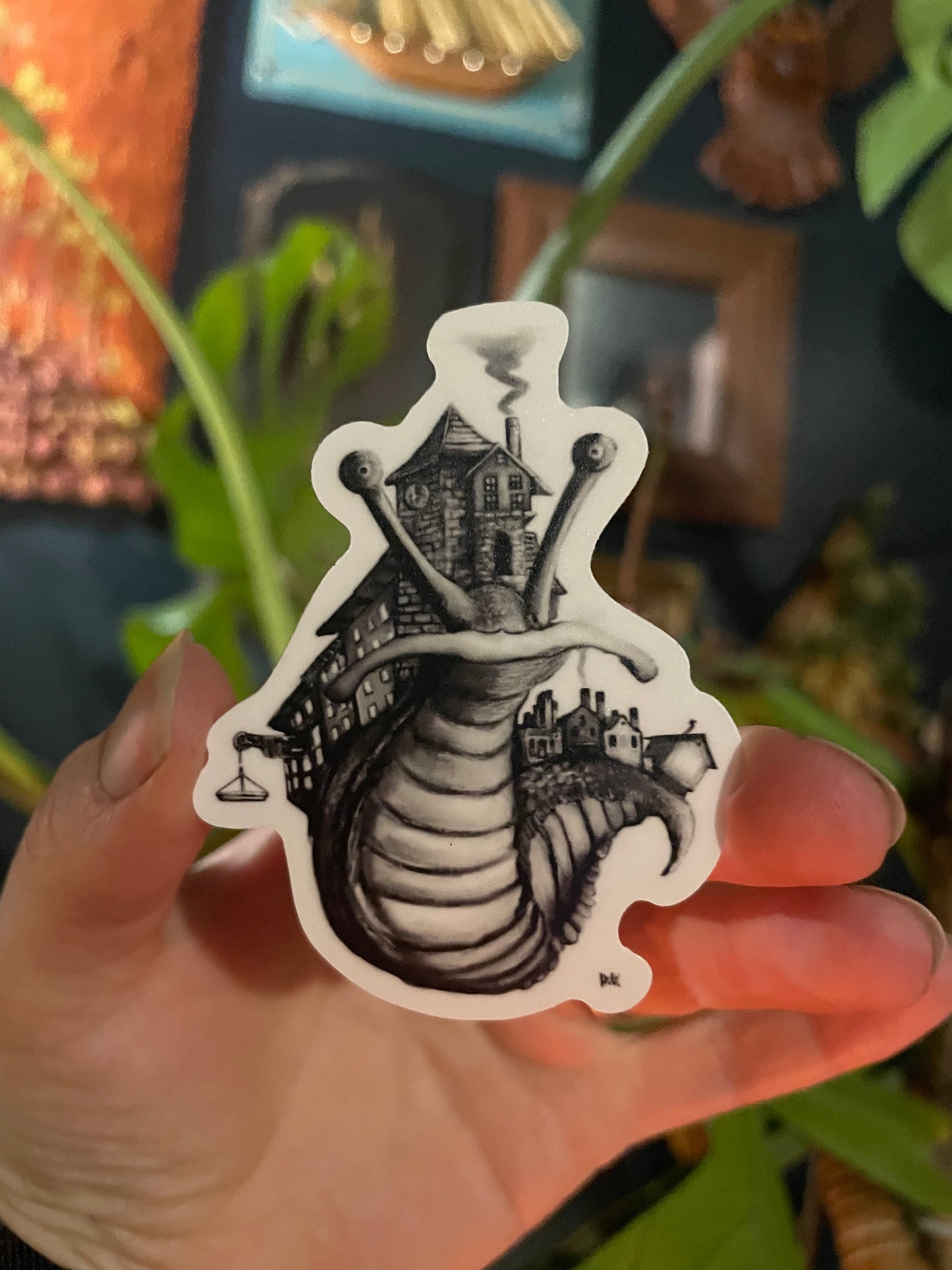 Snail Town Vinyl Sticker