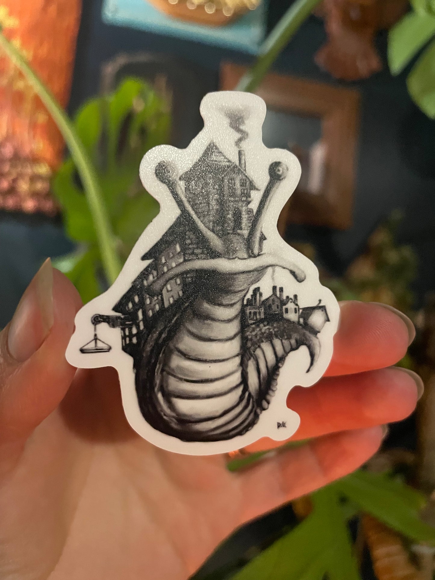 Snail Town Vinyl Sticker