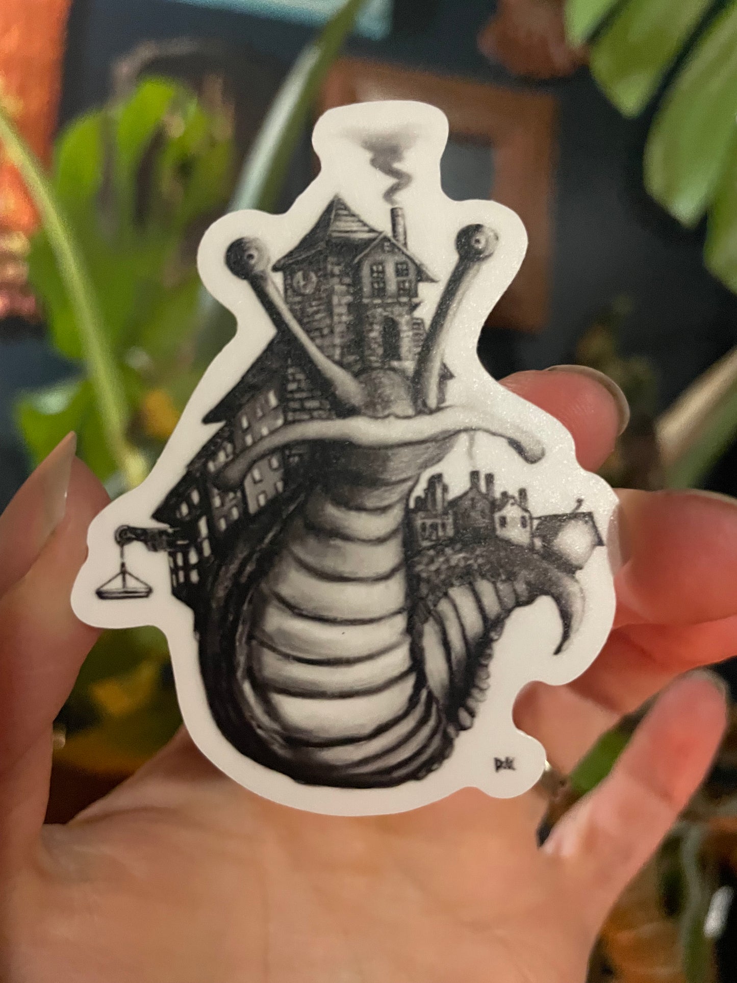 Snail Town Vinyl Sticker