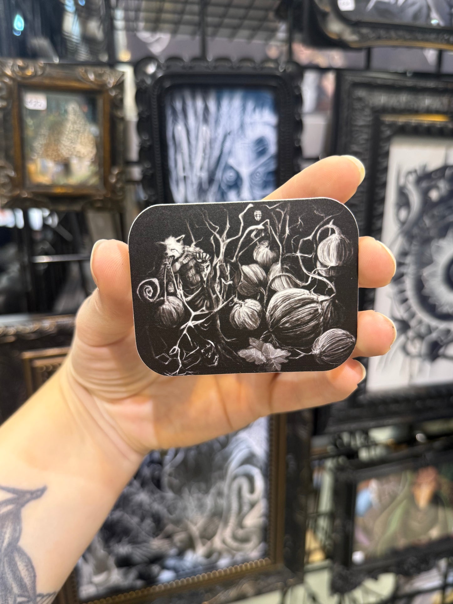 Pumpkin Tree Vinyl Sticker