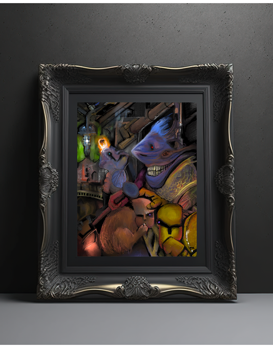 Scrutinized for Abbarations Art Print