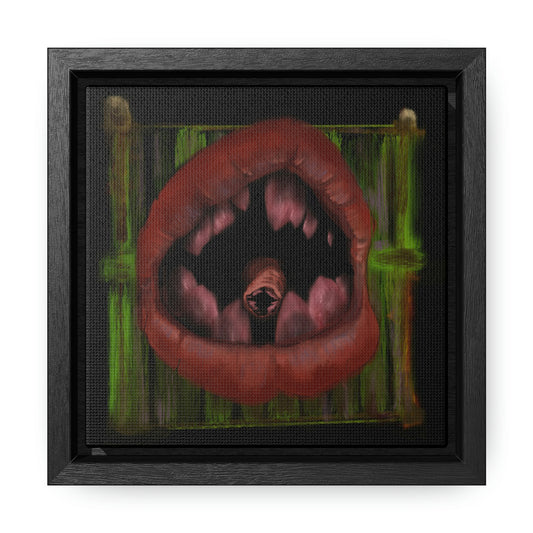 Parasite Mouth Gallery Canvas Wrap, Square Frame