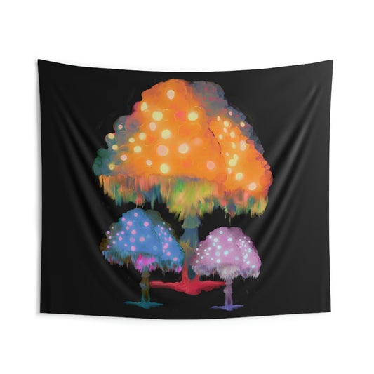 Ghost Fungi Indoor Wall Tapestry