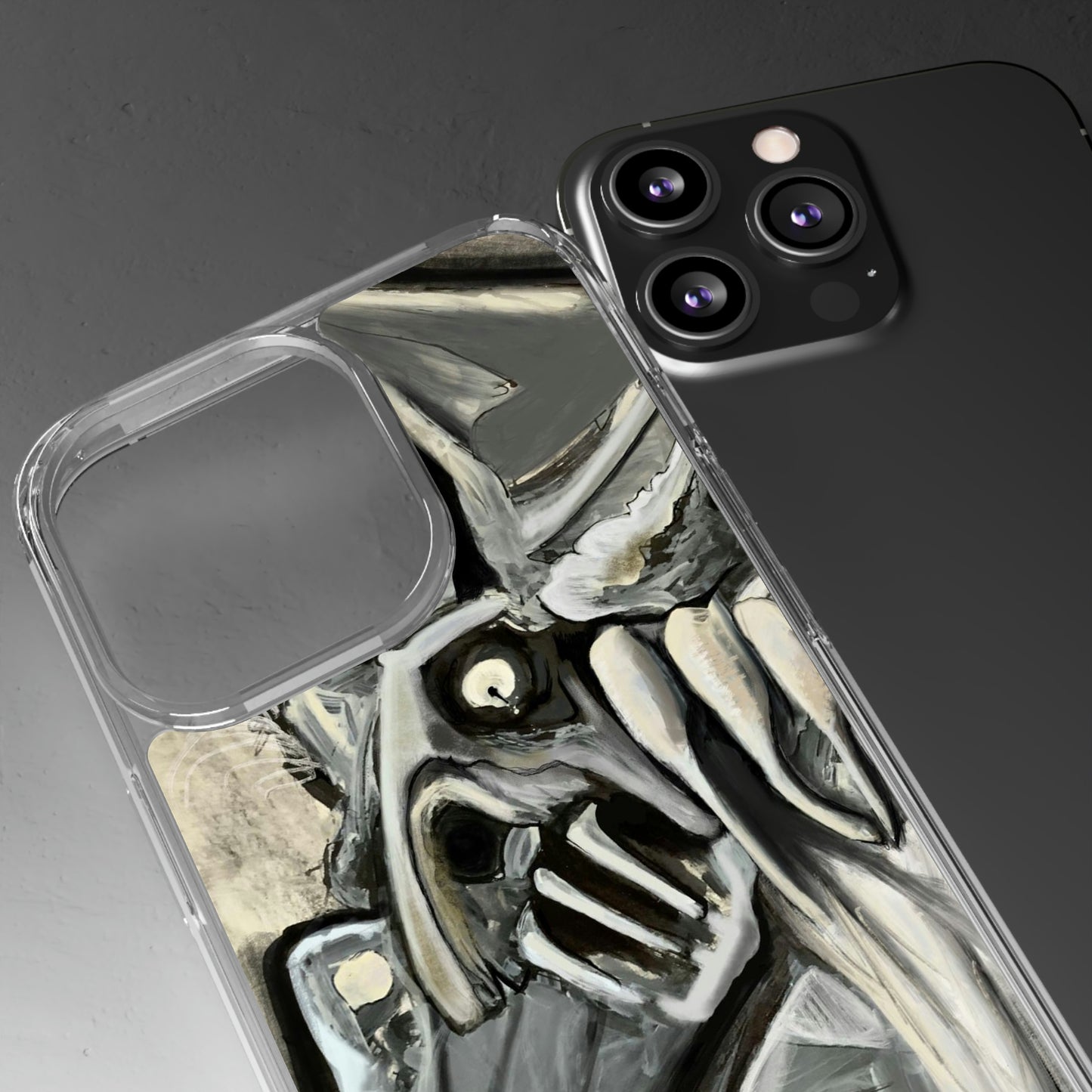 Terrified Clear Phone Case Case for iphone and Samsung