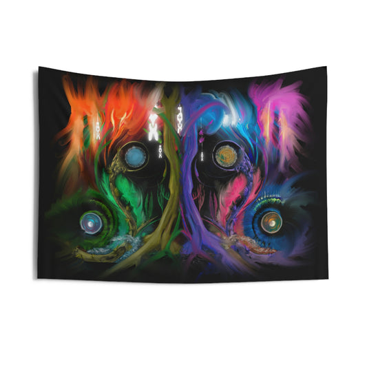 Deep In the Forest of Illusions, Original Artwork Indoor Wall Tapestry