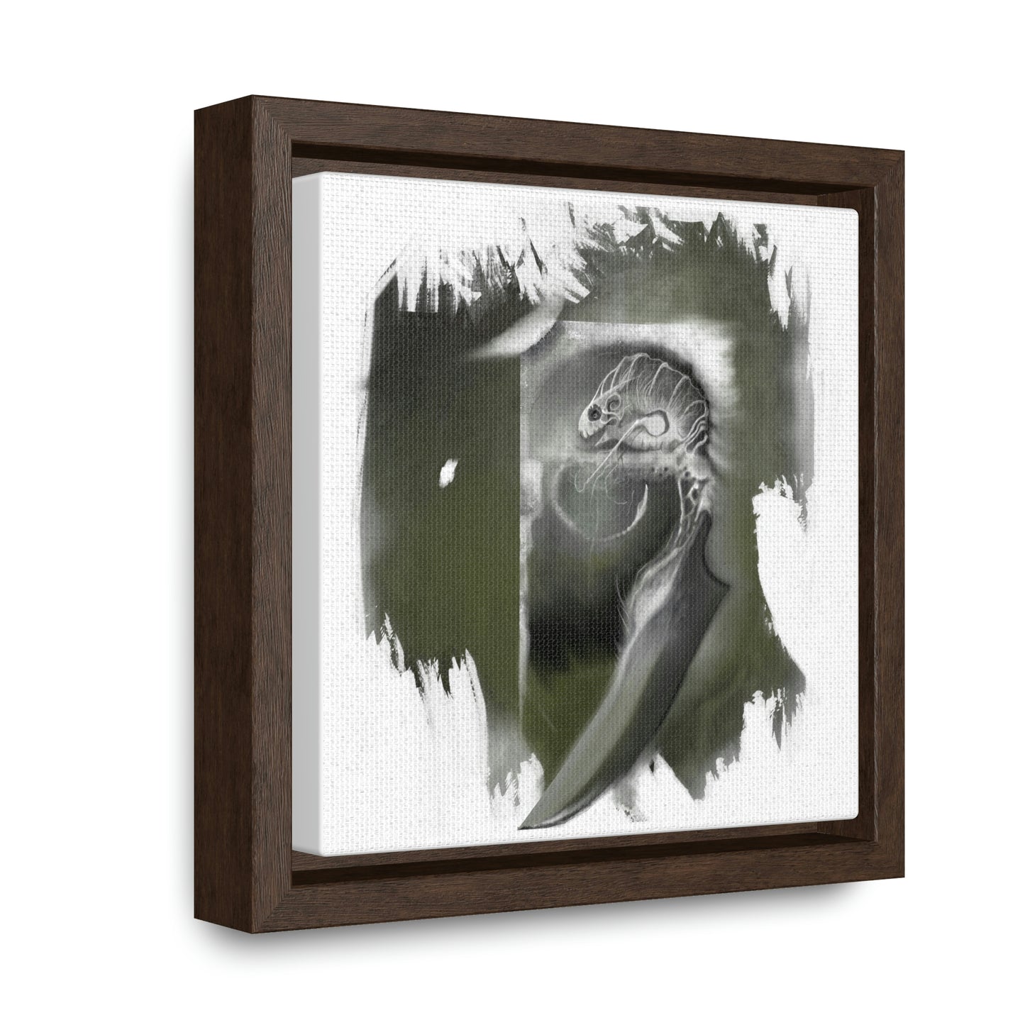 Critter #1 Gallery Canvas Wrap with Square Frame