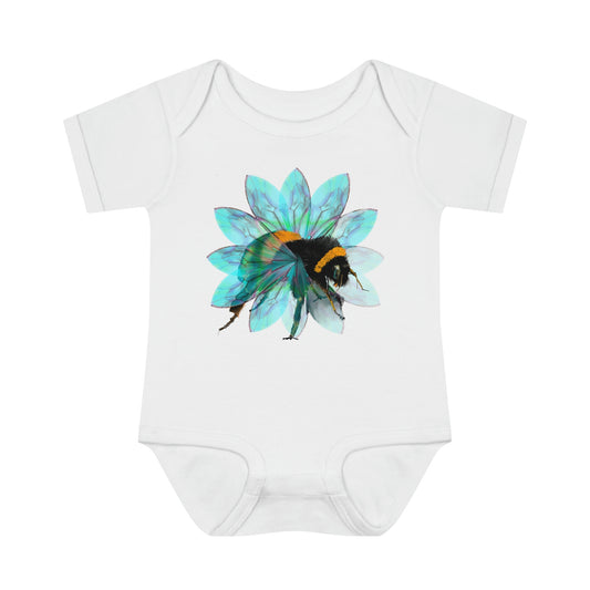 Bee in the Flower Infant Baby Rib Bodysuit