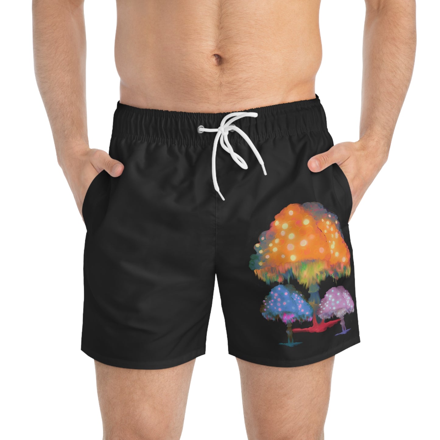 Ghost Fungi Swim Trunks