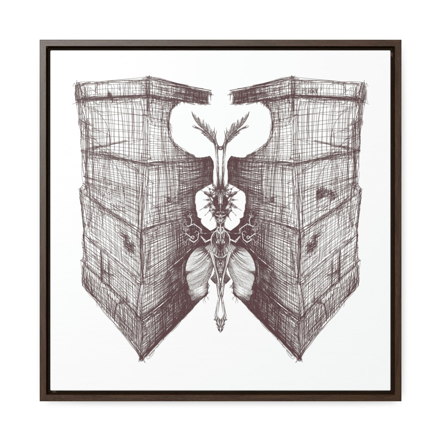 Heavy WIngs Gallery Canvas Wraps Square Frame