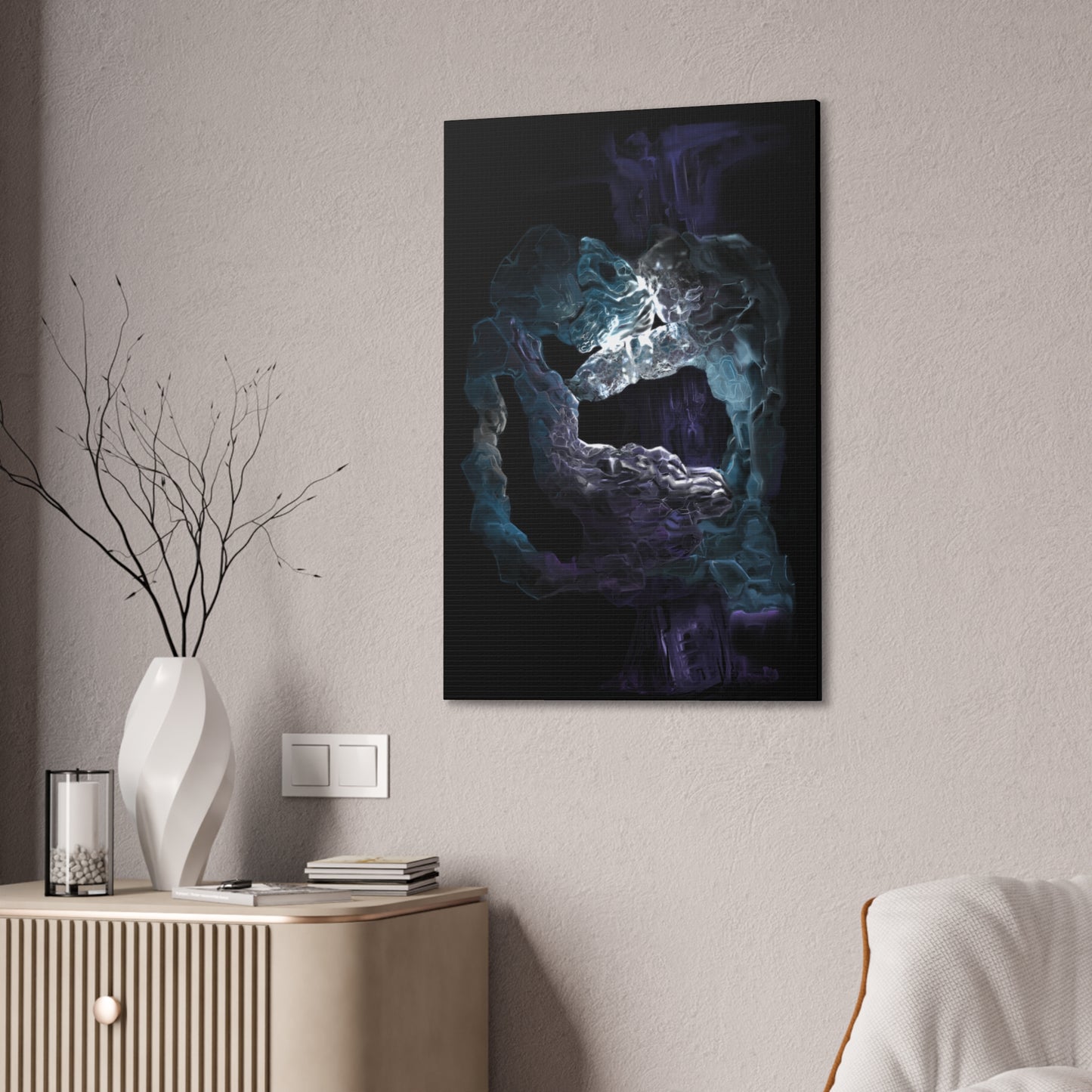 Anomalous Presence Print on Stretched Canvas