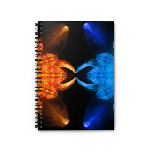 Fire & Ice Spiral Notebook - Ruled Line