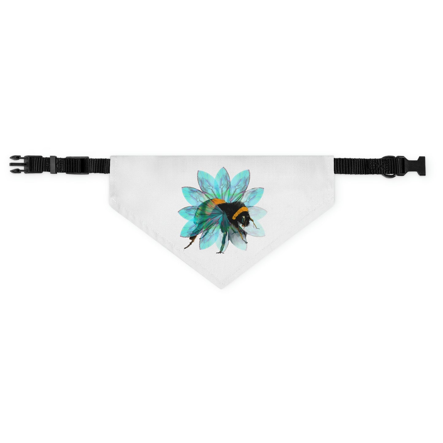 Bee in the Flower Pet Bandana Collar