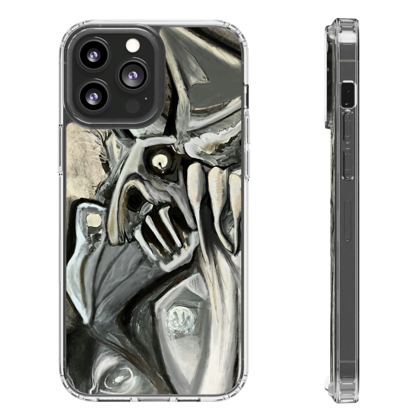 Terrified Clear Phone Case Case for iphone and Samsung