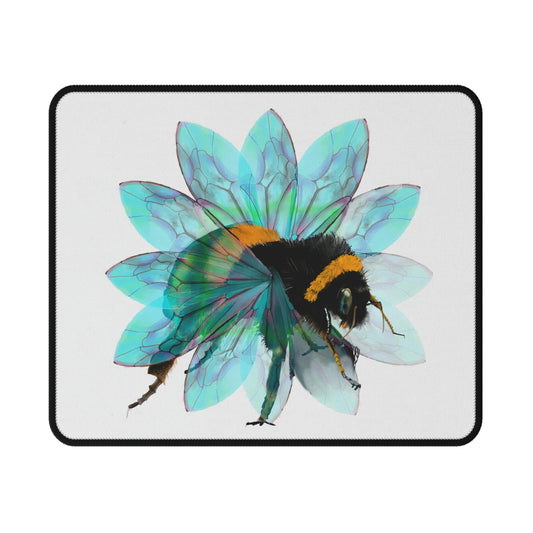 Bee in the Flower Non-Slip Mouse Pad