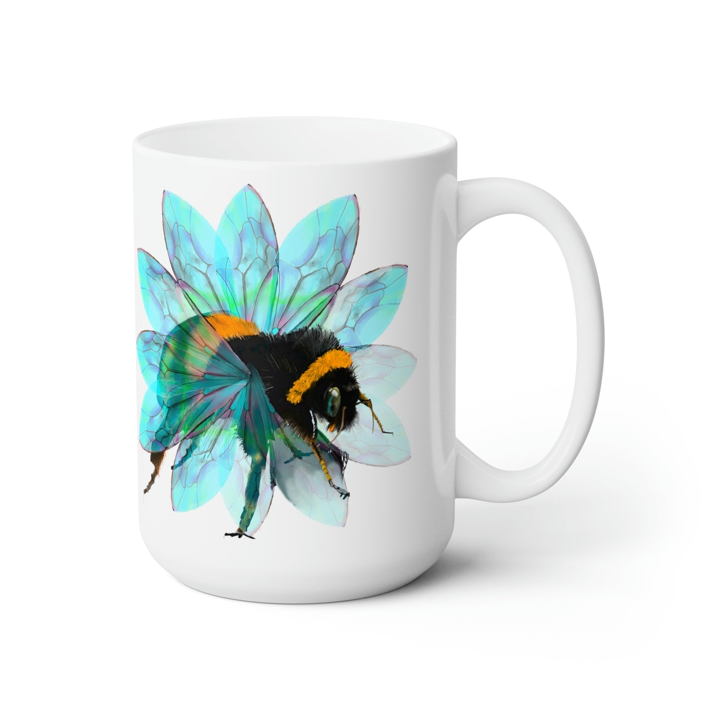 Bee in the Flower Ceramic Mug 15oz