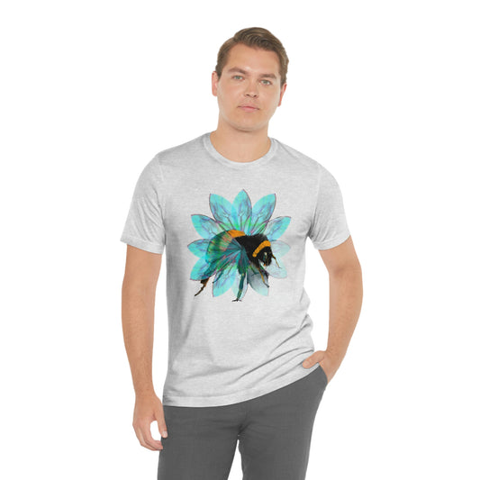 Bee in the Flower Unisex Jersey Short Sleeve Tee
