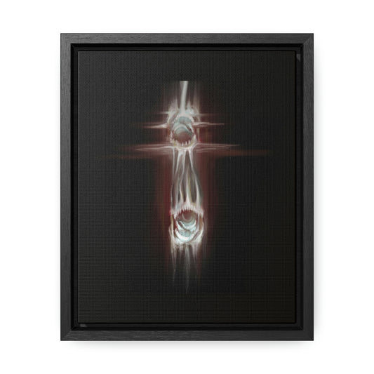 Torment in the Void Framed Canvas Print