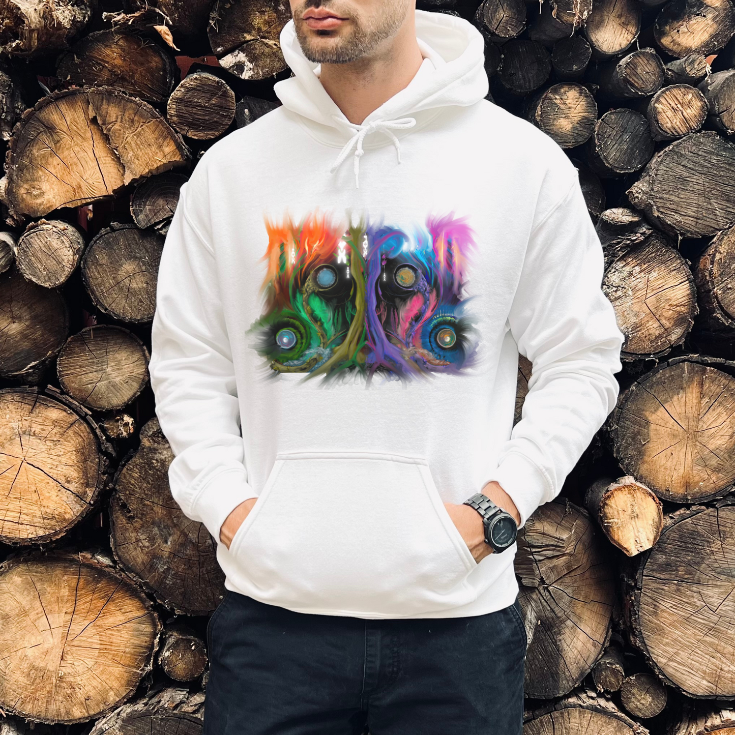 Deep In The Forest of Illusions Unisex Hooded Sweatshirt